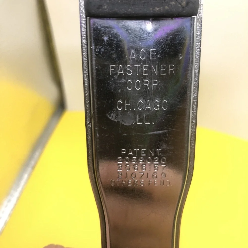 Vintage Bakelite Stapler - Machine Age Steampunk Industrial Ace Liner Model 502